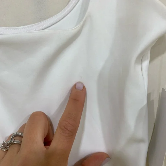 Good American Scuba Modern Tank Sculpting Bodysuit White Small NWT - Picture 10 of 10